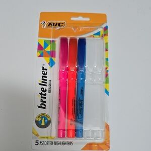 🦋 Brite Liner Assorted Highlighters - Pink, Blue, Orange